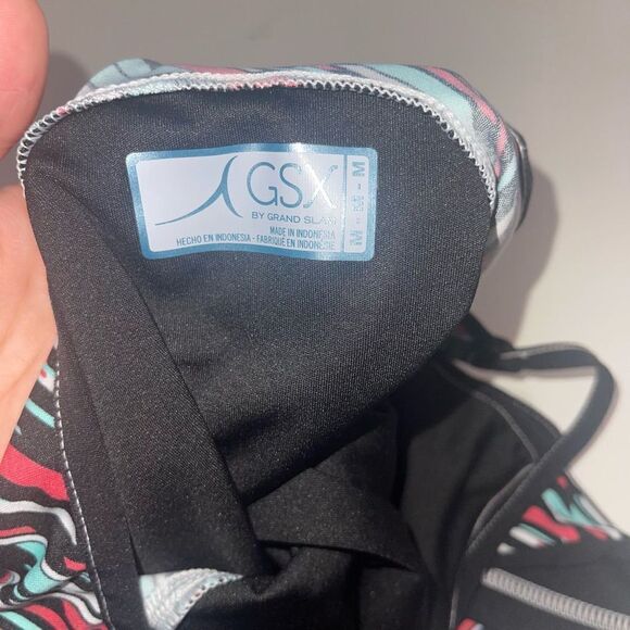 GSX by Grand Slam - Black with Mint Green, White & Pink Panels - Size Medium - Picture 2 of 5